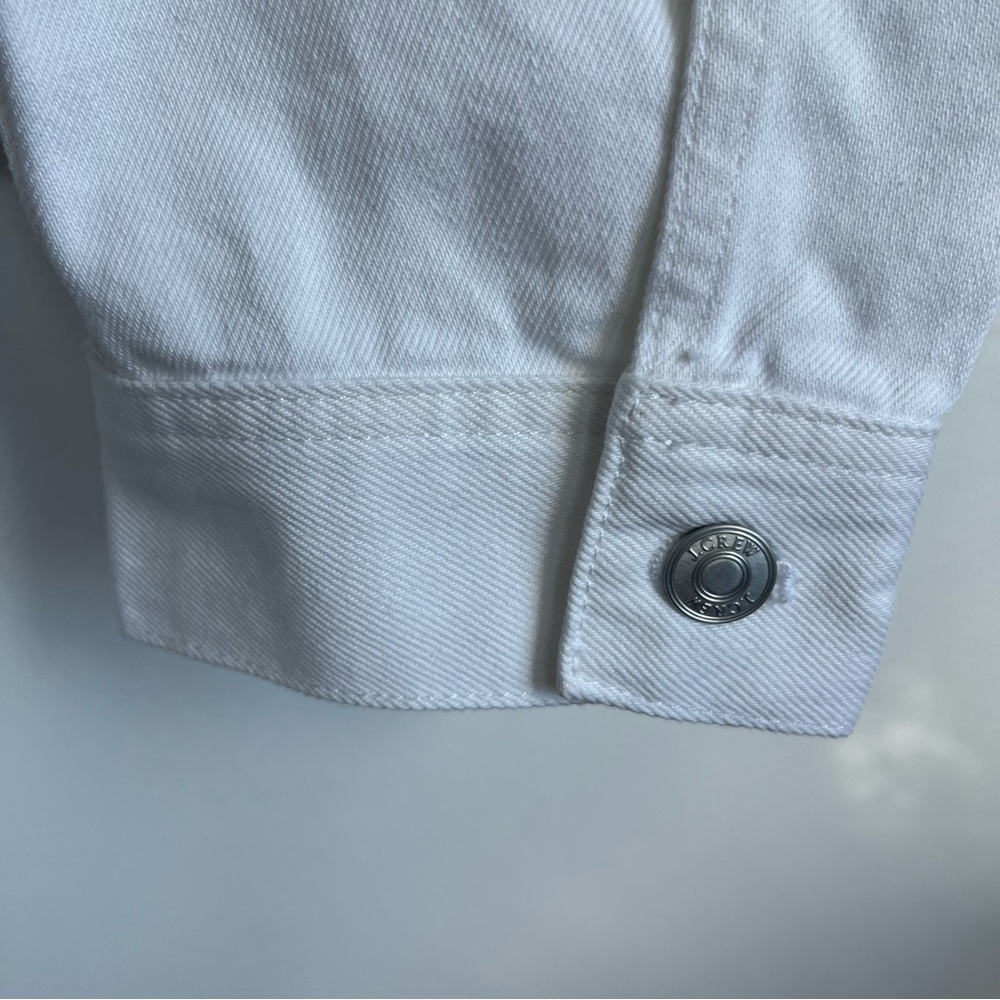 New J.Crew Size 00 Denim blazer-jacket Women’s in white - Picture 12 of 14